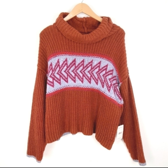 NWT Free People 'Greater than sweater' Chunky Knit Sweater Size XS - Picture 11 of 14